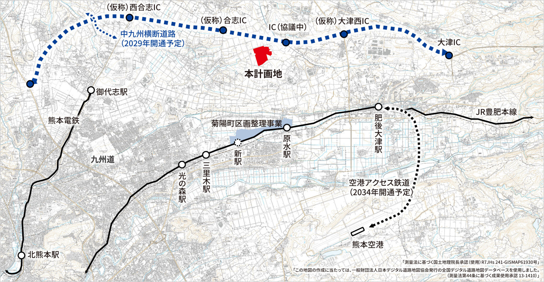 くまもとサイエンスパーク 広域図