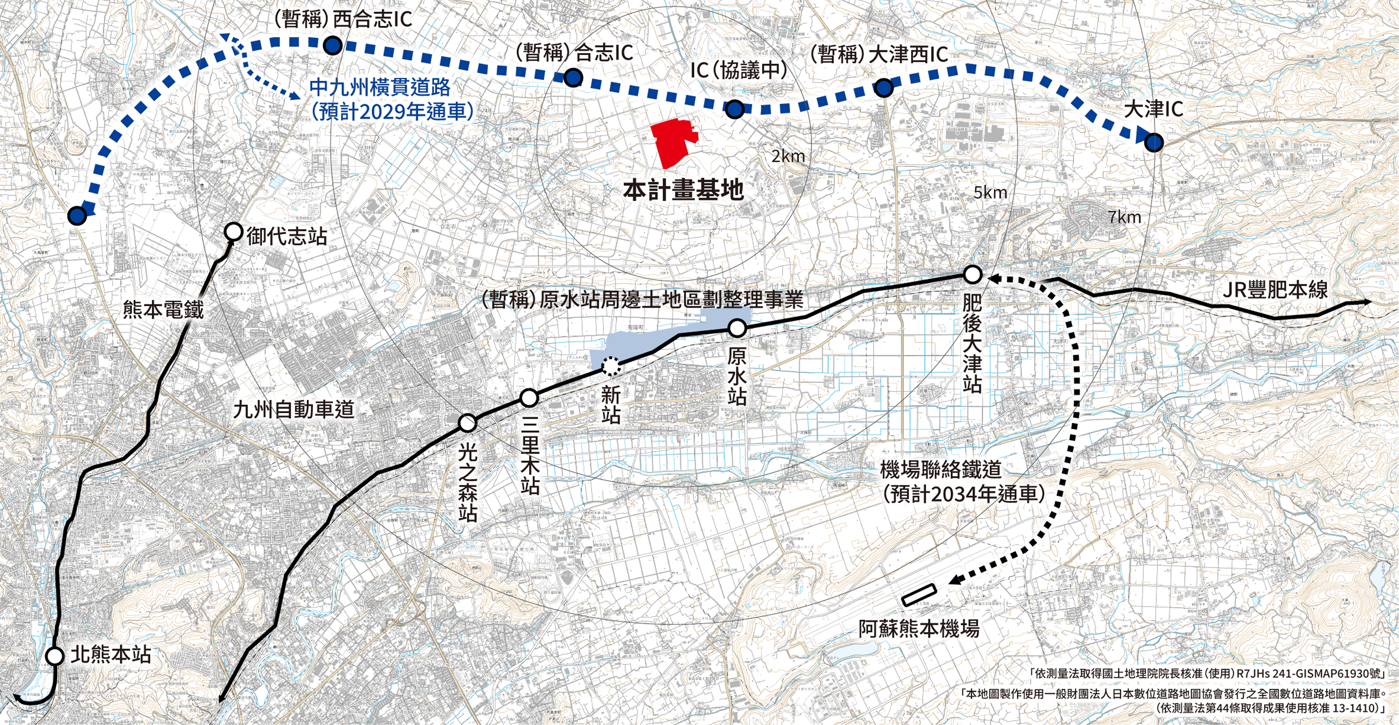 熊本科學園區區域位置圖